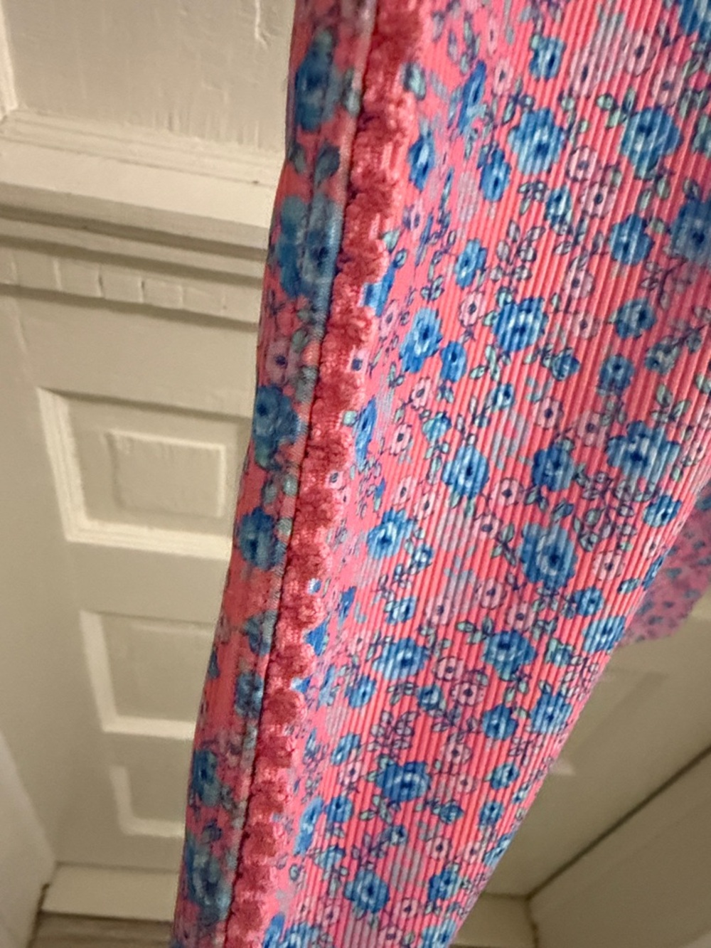 LoveShackFancy X Beach Riot Pink and Blue Floral Sports Bra and Leggings Set - Picture 12 of 16